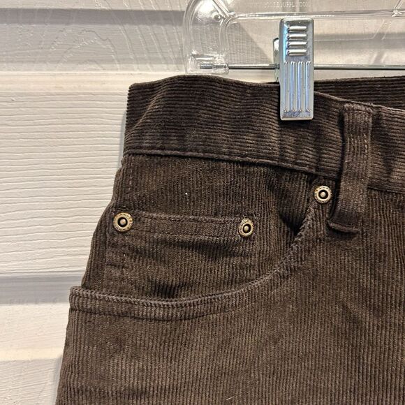 LL Bean Women's Brown Straight‎ Leg Corduroy Pants Size 12 Boho Countryside - Picture 3 of 7
